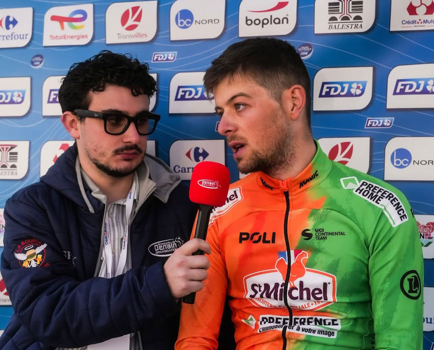 Pre-race interview.