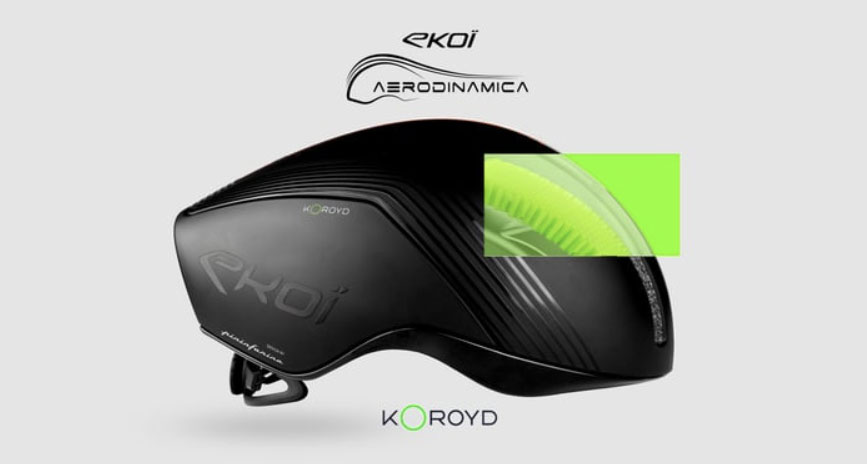 Our Ekoï helmet sponsors Aerodinamica Helmet.